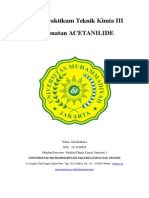 Laporan Praktikum Teknik Kimia III Acetanilide