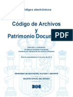 Codigo de Archivos y Patrimonio Documental