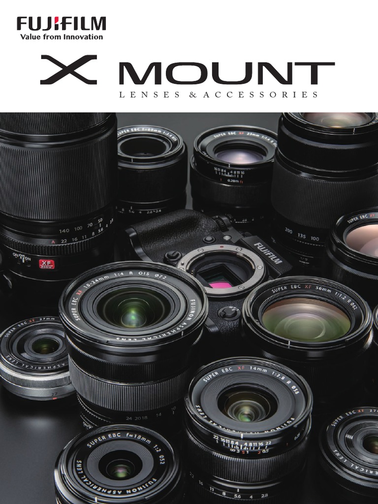 Fujifilm X Mount Lenses Accessories Catalogue Aperture Zoom Lens