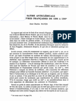 Payen, J.-ch.(1974) La Satire Anticlericale Dans Les Textes Vernaculaires Au XIIIe Siecle