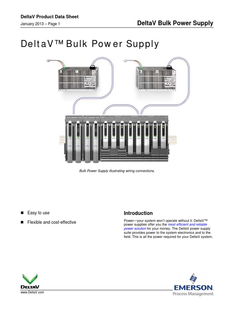 DeltaV Bulk Power Supply PDS January 2013 | PDF | Power Supply | Fuse ...