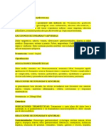 Metronidazol y otros antibióticos e inyectables