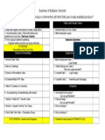 business of bubbles checklist