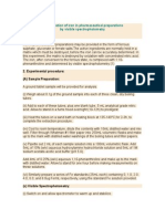 Determination of Iron in Pharmaceuticals by Visible Spectrophotometry