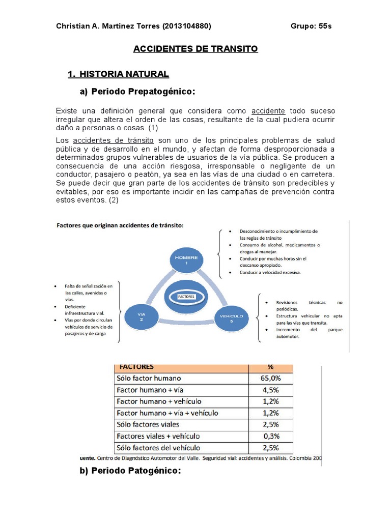 Accidentes de Transito | PDF | Accidente de tráfico | Epidemiología