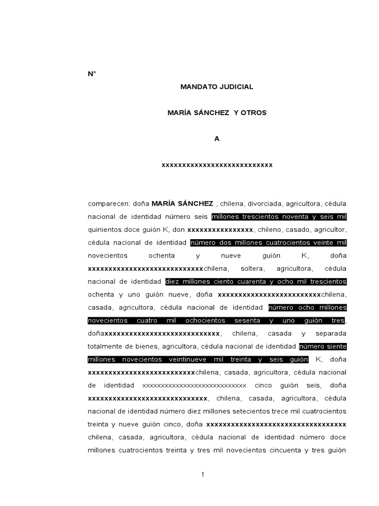 Mandato Judicial Jurisdicci n Demanda Judicial
