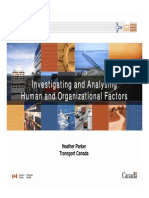 Parker 061201 - Investigating and Analysing Human and Organizational Factors