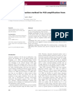 A Rapid DNA Extraction Method for PCR Ampliﬁcation From