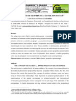 O CONCEITO DE MEIO TÉCNICO EM MILTON SANTOS