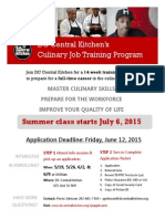DC Central Kitchen Culinary Job Training Program
