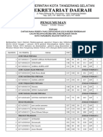 Pengumuman Lulus Cpns 2014