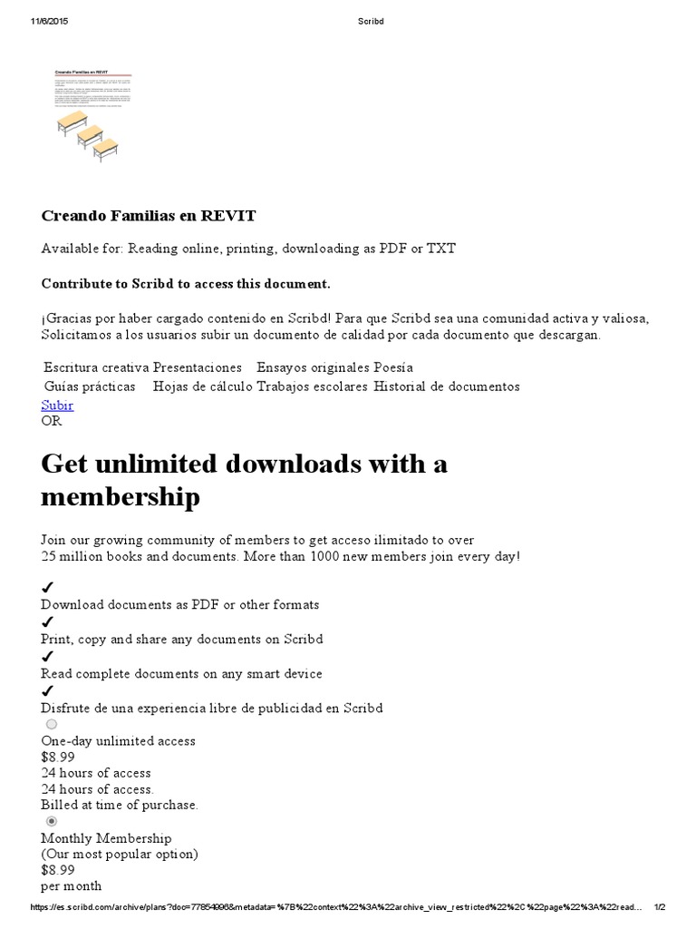 Get Unlimited Downloads With A Membership: Creando Familias en REVIT ...