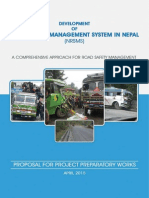 Development of Nepal Road Safety Management System: Proposal For Project Preparatory Works