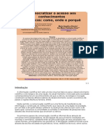 Acesso aberto conhecimento científico