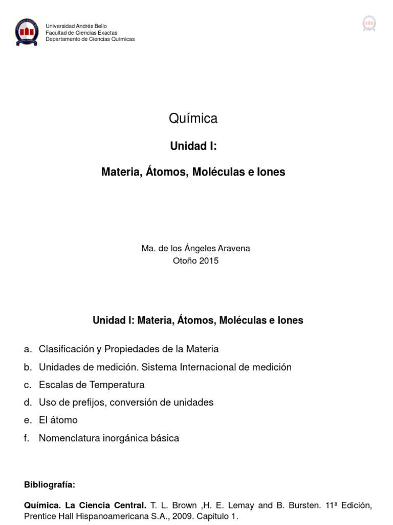 Qui102 Unidad I Nucleo Atomico Mezcla