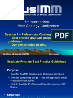6 International Mine Geology Conference