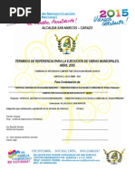 Especificaciones Construccion de s.s Escuela