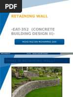 Design of Retaining Wall