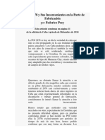 La POJ 2878 y Sus Inconvenientes en La Parte de Fabricación