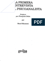 Mannoni- La Primera Entrevista Con El Psicoanalista