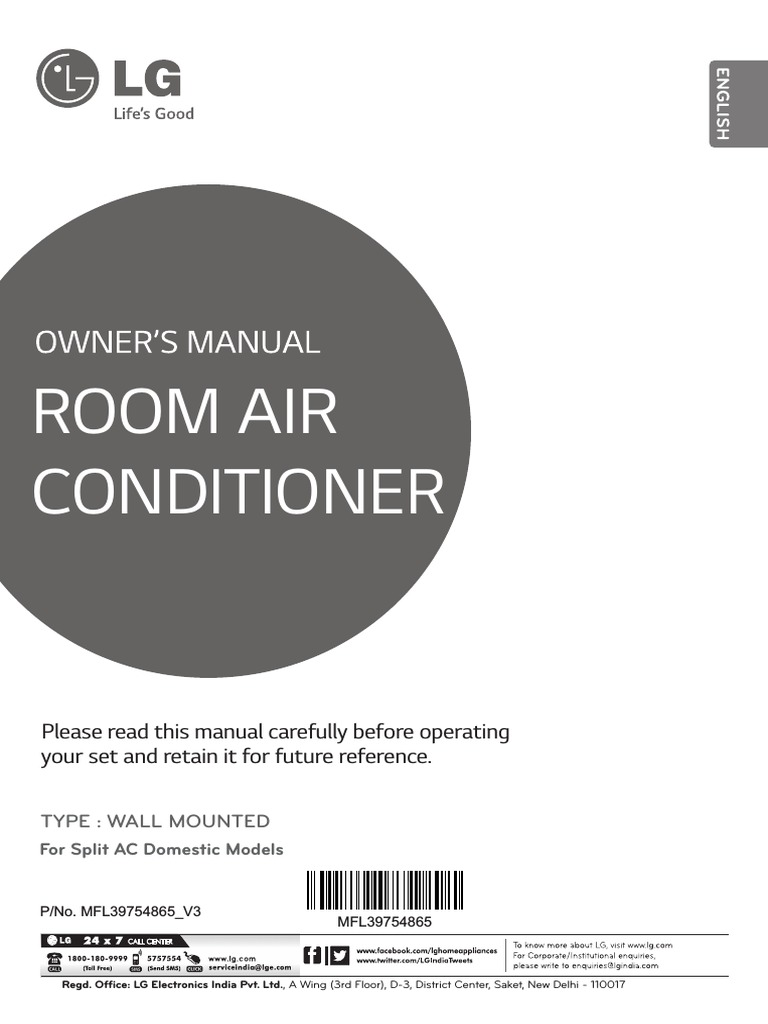 LG Owners Manual PDF Air Conditioning Hvac