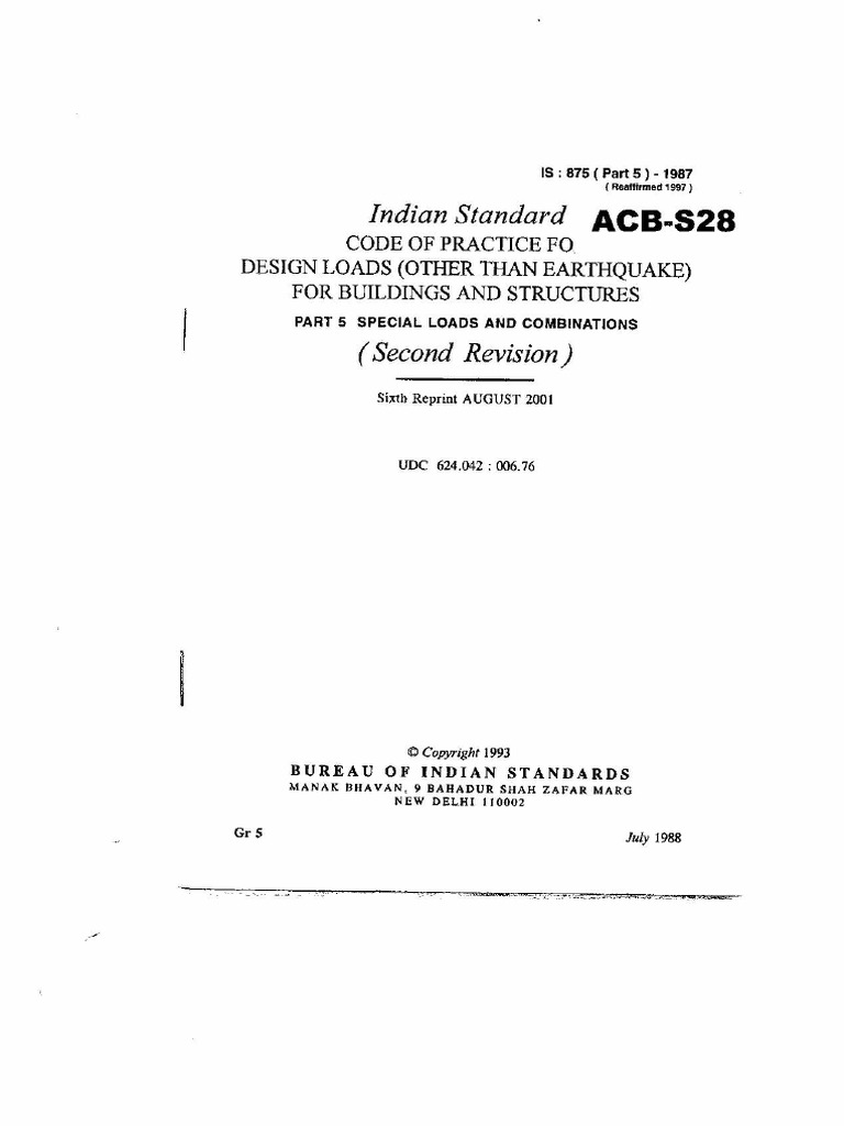 Is 875 part 5 1987 pdf pdf