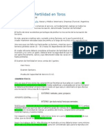 Examen de Fertilidad en Toros