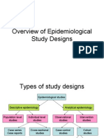 Overview of Epidemiological Study Designs