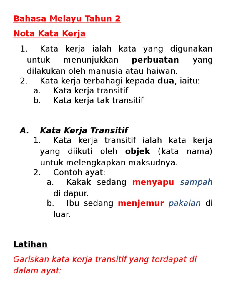 Kata Kerja Thn 2