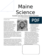 Newsletter of The Maine Science Teachers Association
