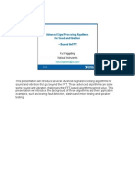 Veggeburg - Advanced Signal Processing Algorithms - Notes