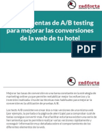 3 herramientas de A/B testing para mejorar las conversiones de la web de tu hotel