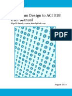 RC Beam Design ACI 318m-11 Manual