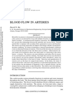 Blood flow in arteries