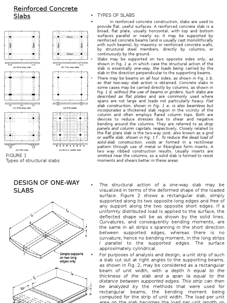 Types and Design of Reinforced Concrete Slabs | PDF | Bending | Beam ...