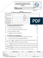 CBM Motor Test Report