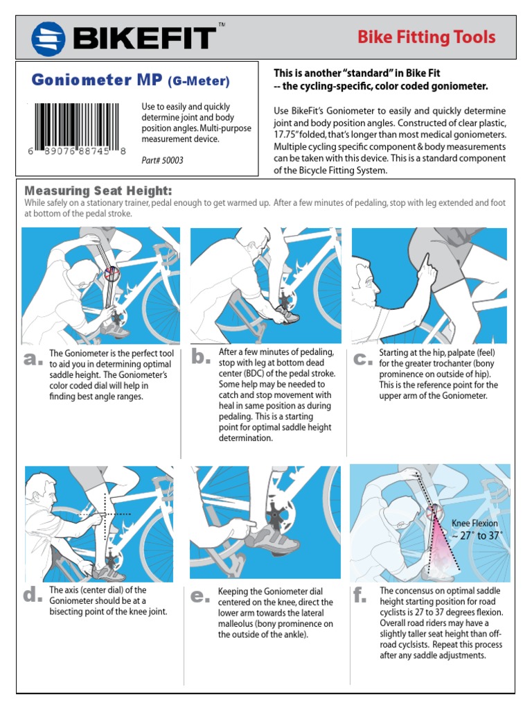 Biciclette Joint Goniometro Ginocchiera Posture Ciclismo Angoli Finder - 5