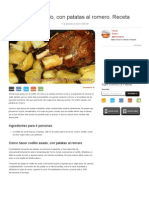 Codillo Asado, Con Patatas Al Romero