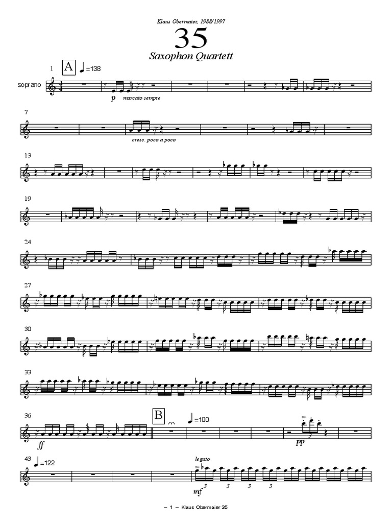 Soprano Sax 35 | PDF | Saxophone | Woodwind Instruments