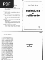 Capitalismo e Reificação - José Paulo Netto