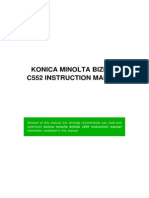 Konica Minolta Bizhub C552 Instruction Manual