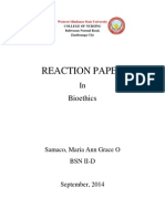 Grace Samaco Bioethical Issues Reaction