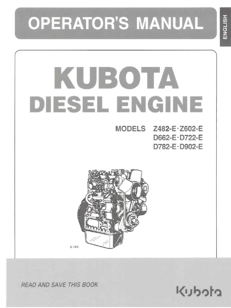 Kubota D902 Manual | PDF