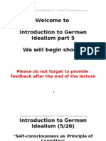 Introduction to German Idealism - 5(26) Slides