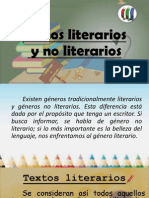 Textos Literarios y No Literarios PDF