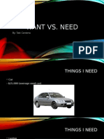 Want Vs Needs Poster