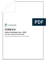 Form 8-K: Exobox Technologies Corp. - EXBX
