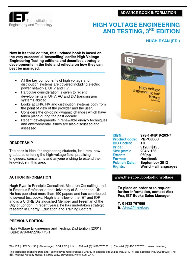 High Voltage Engineering Guide | PDF