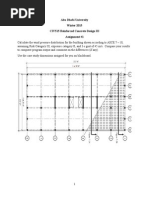 Abu Dhabi University Winter 2015 CIV515 Reinforced Concrete Design III Assignment #1