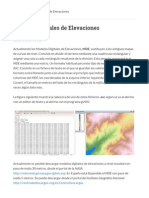 Modelos Digitales de Elevaciones - Introducción A Octave 1 PDF